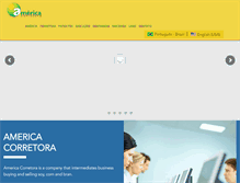 Tablet Screenshot of americacorretora.com